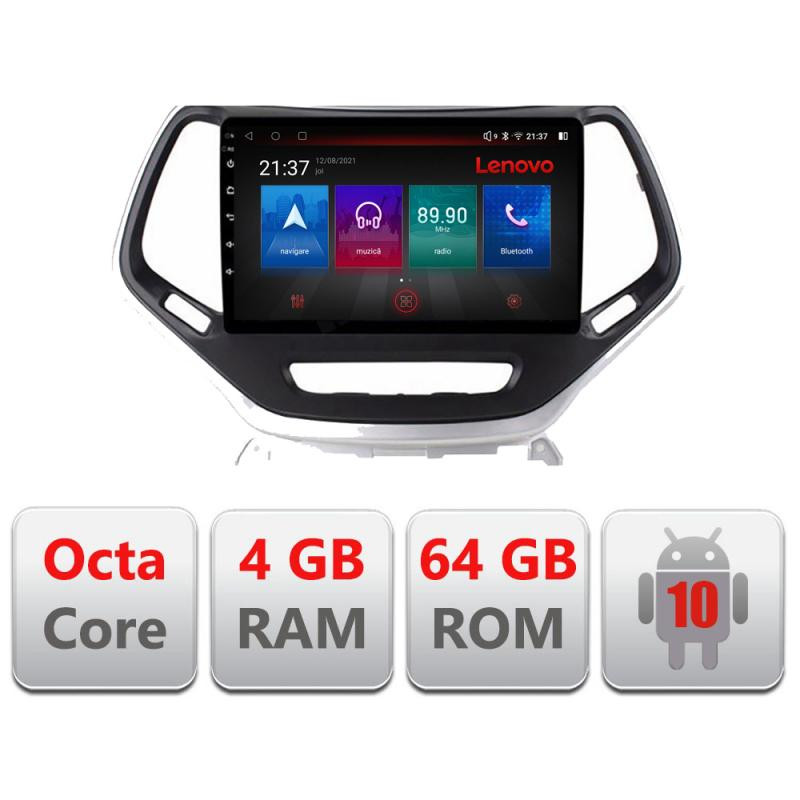10812.jpg Navigatie dedicata Jeep Cherokee 2014-2019 E-248 Octa Core cu Android Radio Bluetooth Internet GPS WIFI DSP 4+64GB 4G - imagine 1