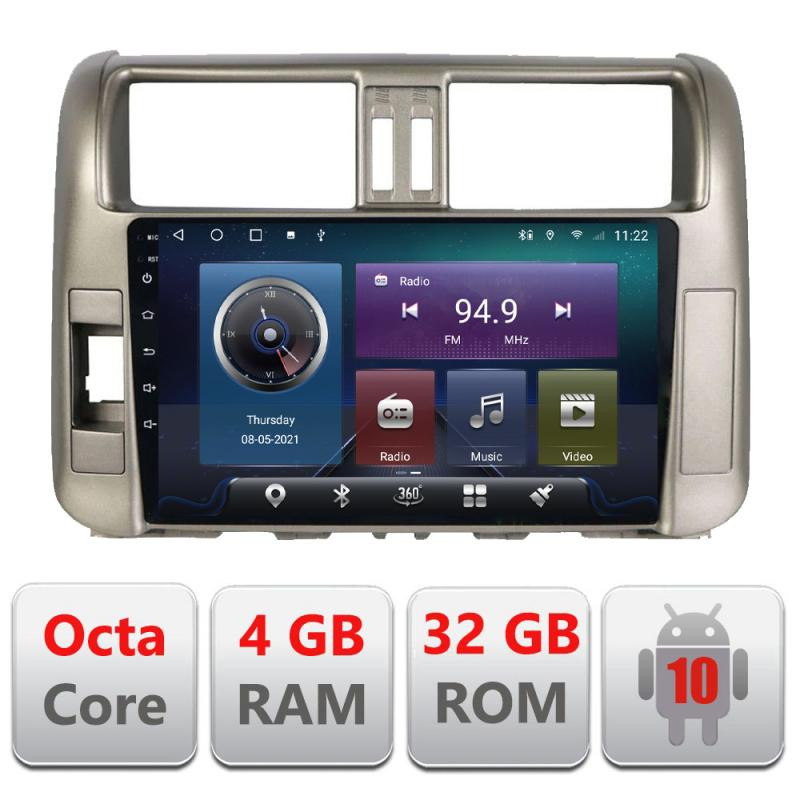 10975.jpg Navigatie dedicata Toyota Prado 2010-2013 C-347 Octa Core cu Android Radio Bluetooth Internet GPS WIFI 4+32GB - imagine 1