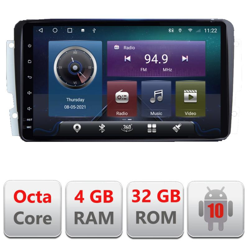 11185.jpg Navigatie dedicata Mercedes C 2001-2004 Vito Viano 2004-2006 C-171 Octa Core cu Android Radio Bluetooth Internet GPS WIFI 4+32G - imagine 1