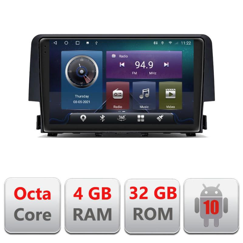 11595.jpg Navigatie dedicata Honda Civic 2016-2020 C-669 Octa Core cu Android Radio Bluetooth Internet GPS WIFI 4+32GB - imagine 1