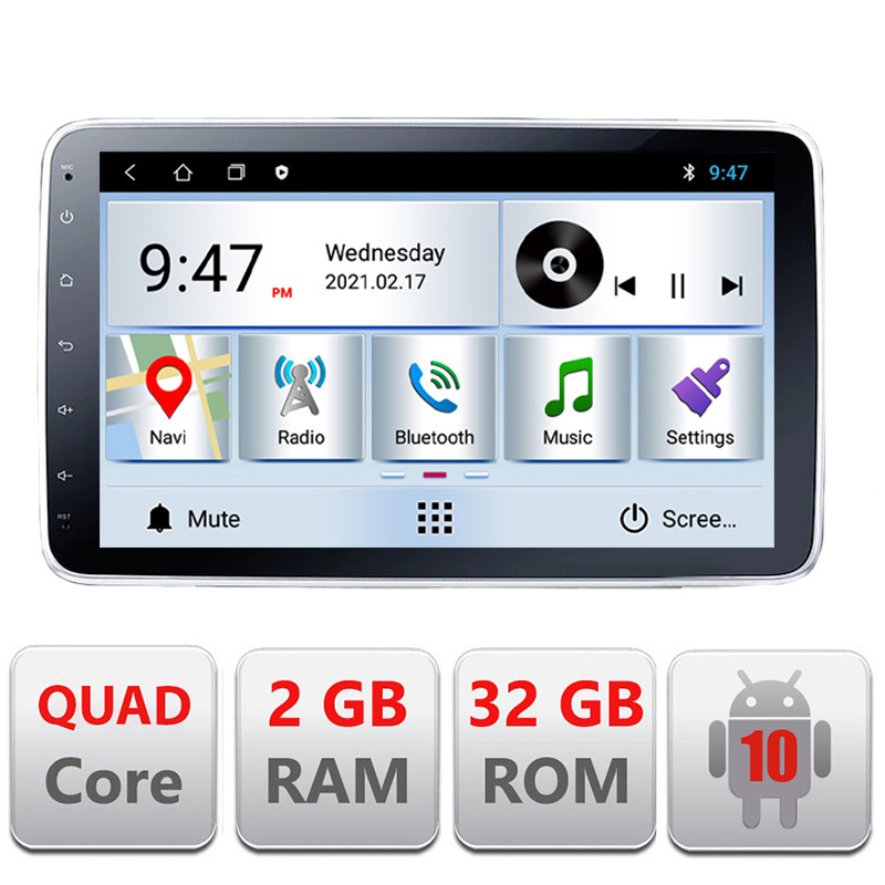 11739.jpg Navigatie cu android universala F002 ecran de 10" 1din si 2din ecran ajustabil - imagine 1