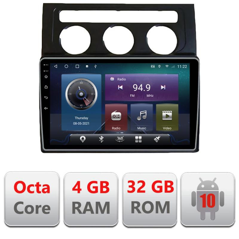 11855.jpg Navigatie dedicata VW Touran 2003-2009 clima automata C-touran2 Octa Core cu Android Radio Bluetooth Internet GPS WIFI 4+32GB - imagine 1