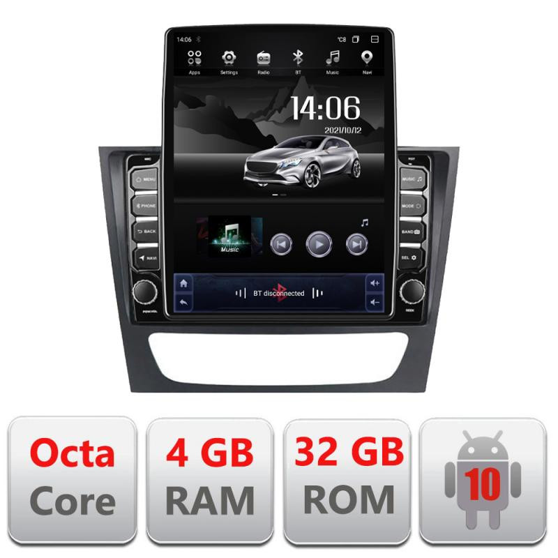 11909.jpg Navigatie dedicata Mercedes W211 W219 G-090 ecran tip TESLA 9.7" cu Android Radio Bluetooth Internet GPS WIFI 4+32GB DSP 4G Oct - imagine 1