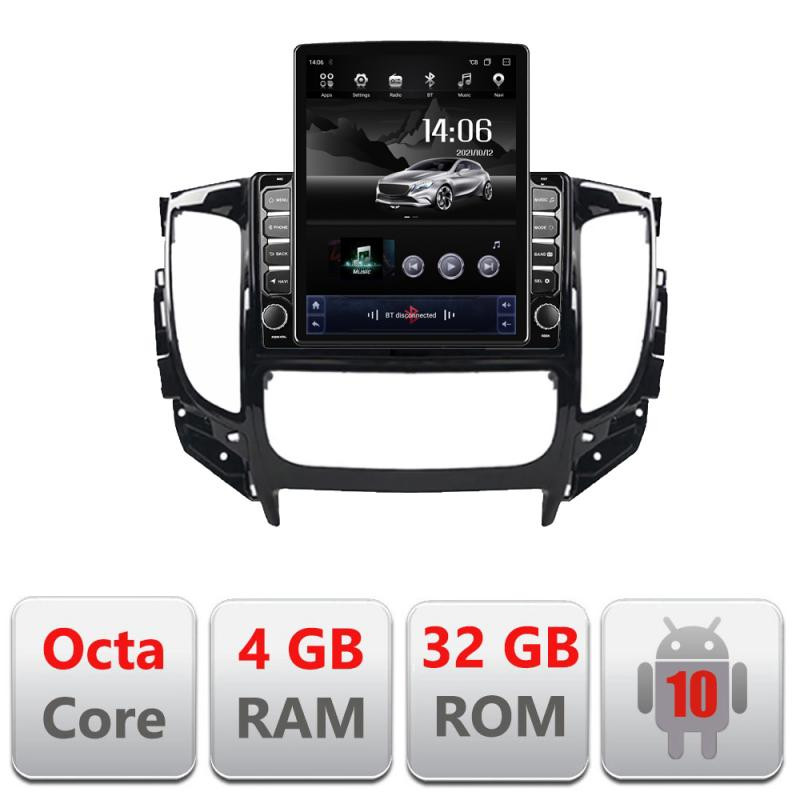 11929.jpg Navigatie dedicata Mitsubishi L200 2014-2020 G-1094 ecran tip TESLA 9.7" cu Android Radio Bluetooth Internet GPS WIFI 4+32GB DS - imagine 1