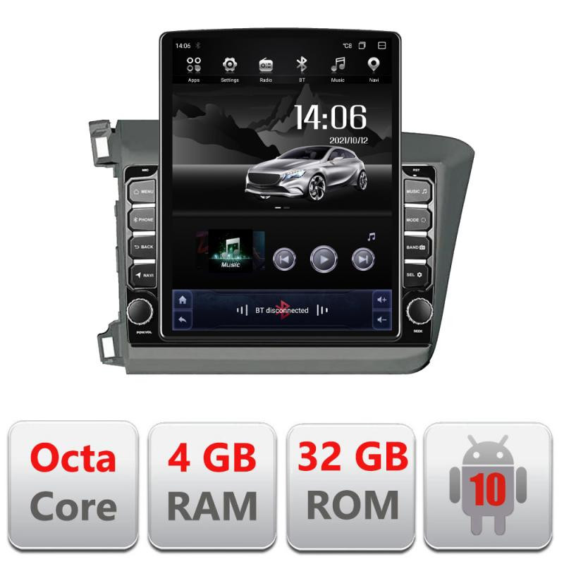 11937.jpg Navigatie dedicata Honda Civic Sedan G-132 ecran tip TESLA 9.7" cu Android Radio Bluetooth Internet GPS WIFI 4+32GB DSP 4G Octa - imagine 1