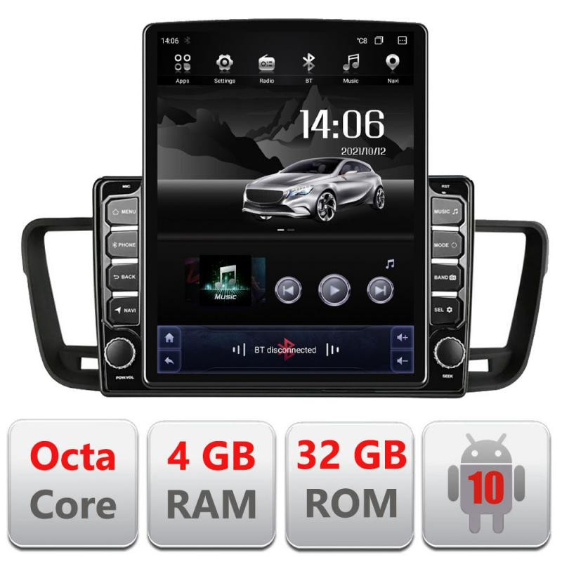12051.jpg Navigatie dedicata Peugeot 508 G-5637 ecran tip TESLA 9.7" cu Android Radio Bluetooth Internet GPS WIFI 4+32GB DSP 4G Octa Core - imagine 1