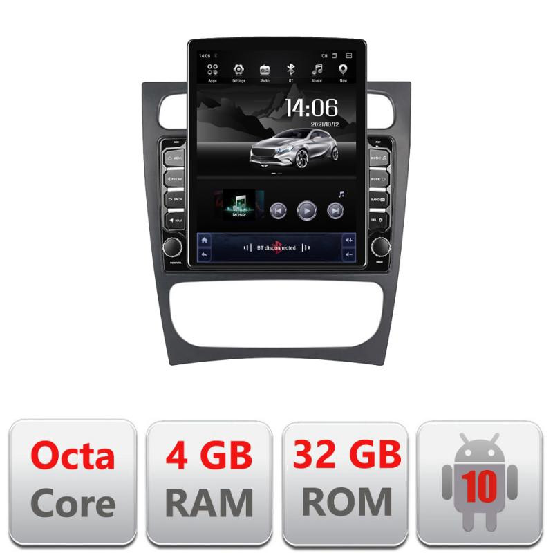 12111.jpg Navigatie dedicata Mercedes C W203 2000-2004 G-clk ecran tip TESLA 9.7" cu Android Radio Bluetooth Internet GPS WIFI 4+32GB DSP - imagine 1
