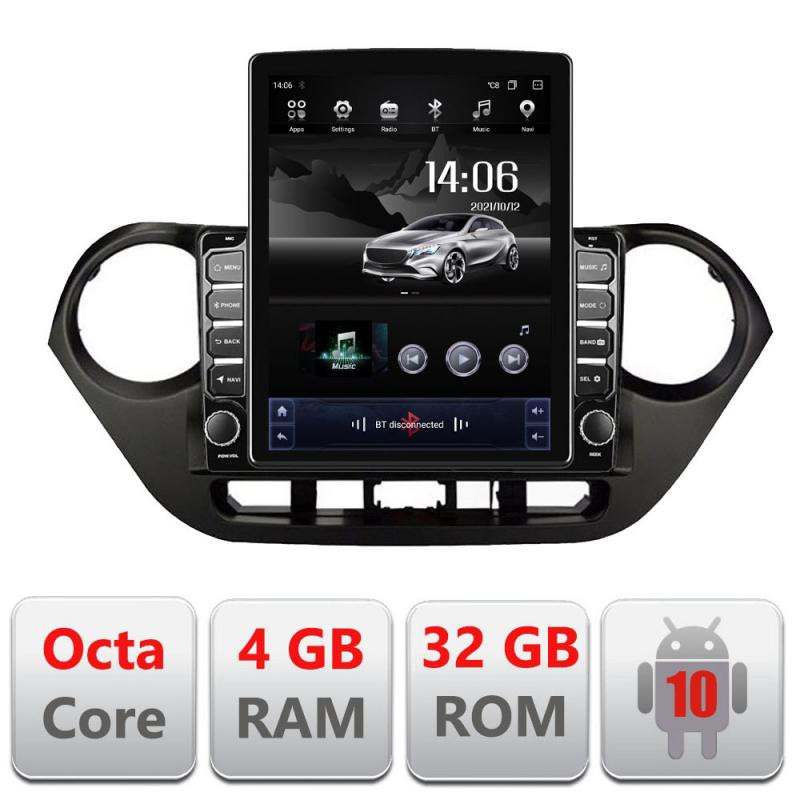 12141.jpg Navigatie dedicata Hyundai I10 2013-2019 G-HY38 ecran tip TESLA 9.7" cu Android Radio Bluetooth Internet GPS WIFI 4+32GB DSP 4G - imagine 1