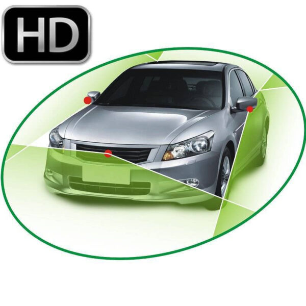 Sistem de parcare cu 4 camere AHD si 360 grade functie dvr inregistrare si monitorizare - imagine 1
