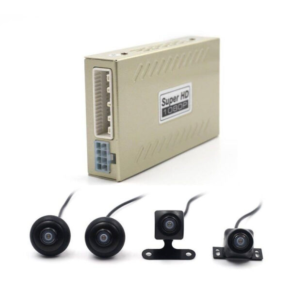 Sistem 2D de parcare cu 4 camere 1080p si 360 grade functie dvr inregistrare si monitorizare - imagine 2
