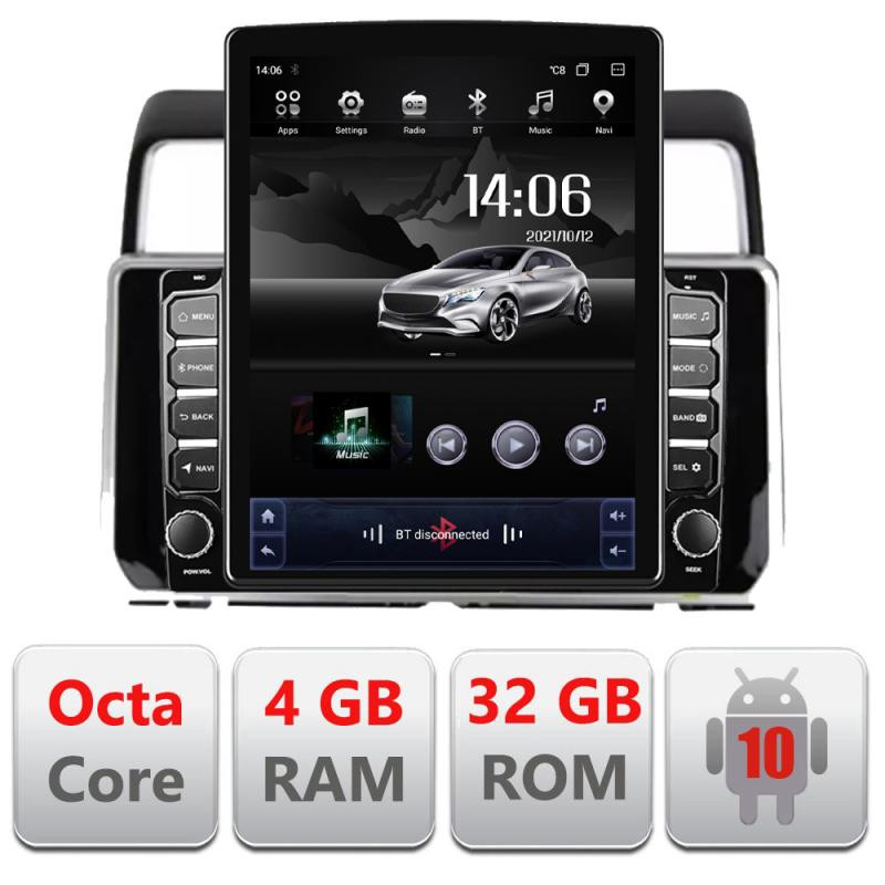 12512.jpg Navigatie dedicata Toyota Prado J150 2018- H-1065 ecran tip TESLA 9.7" cu Android Radio Bluetooth Internet GPS WIFI 4+32GB DSP - imagine 1