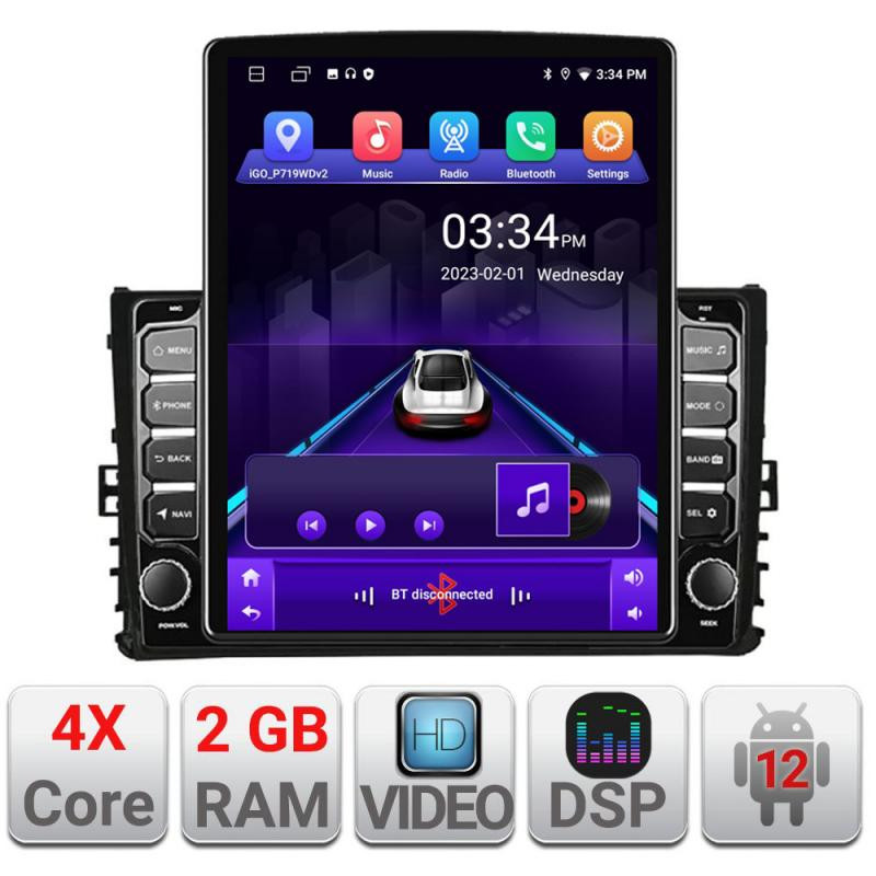 14324.jpg Navigatie dedicata Toyota Corolla 2017-2018 K-AURIS-2017 ecran tip TESLA 9.7" cu Android Radio Bluetooth Internet GPS WIFI 2+32 - imagine 1