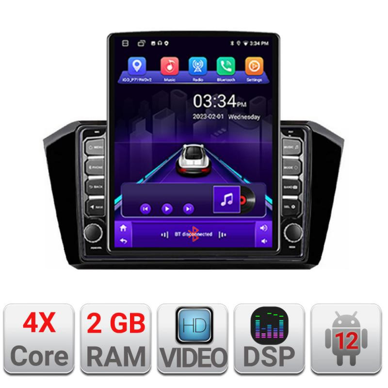 14382.jpg Navigatie dedicata VW PASSAT 2015- K-518 ecran tip TESLA 9.7" cu Android Radio Bluetooth Internet GPS WIFI 2+32 DSP Quad Core - imagine 1