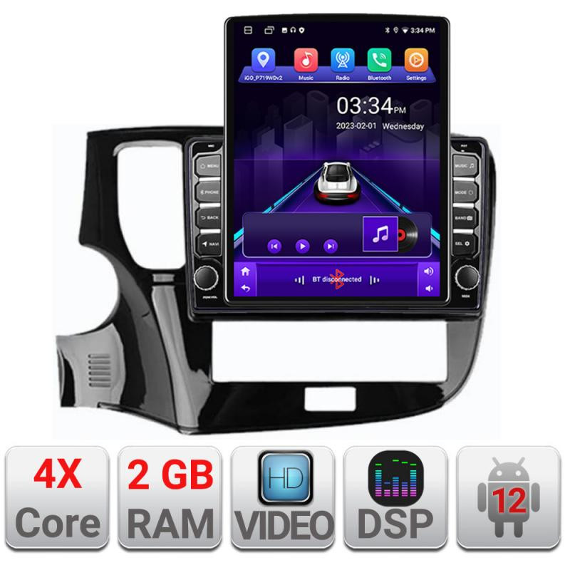 14546.jpg Navigatie dedicata Mitsubishi Oultander 2020- K-1230-20 ecran tip TESLA 9.7" cu Android Radio Bluetooth Internet GPS WIFI 2+32 - imagine 1
