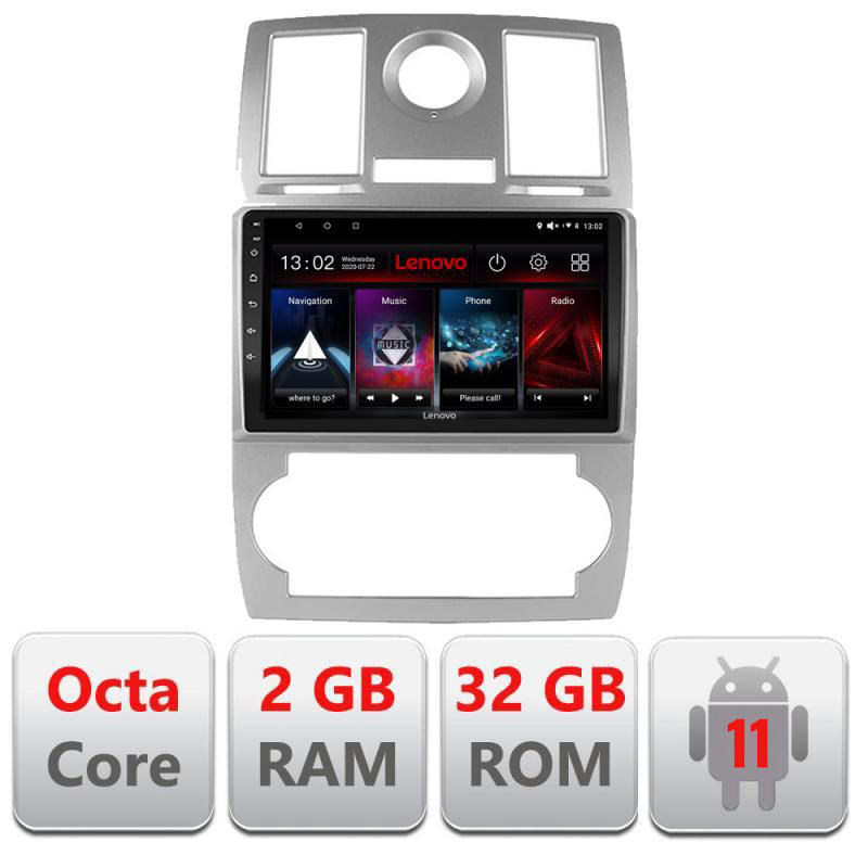 14724.jpg Navigatie dedicata Chrysler 300C 2004-2008 D-CH06 Lenovo Octa Core cu Android Radio Bluetooth Internet GPS WIFI DSP 2+32 GB 4G - imagine 1
