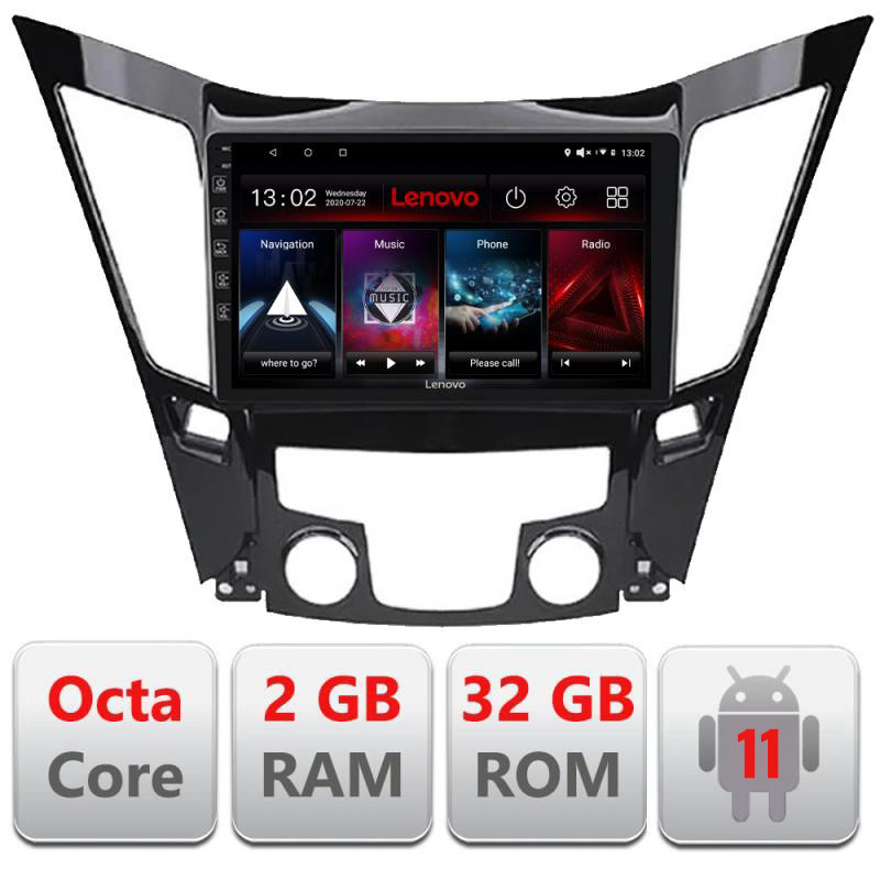 14951.jpg Navigatie dedicata Hyundai Sonata 2011-2015 D-259 Lenovo Octa Core cu Android Radio Bluetooth Internet GPS WIFI DSP 2+32 GB 4G - imagine 1