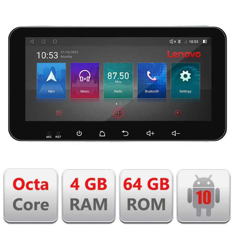 16215.jpg Navigatie dedicata Toyota 2DIN I-TY2DIN 4+64 Lenovo ecran 10.33" Android Waze USB Navigatie Internet Youtube Radio - imagine 1