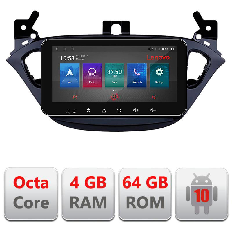 16493.jpg Navigatie dedicata Opel Corsa 2013-2016 I-corsa 4+64 Lenovo ecran 10.33" Android Waze USB Navigatie Internet Youtube Radio - imagine 1