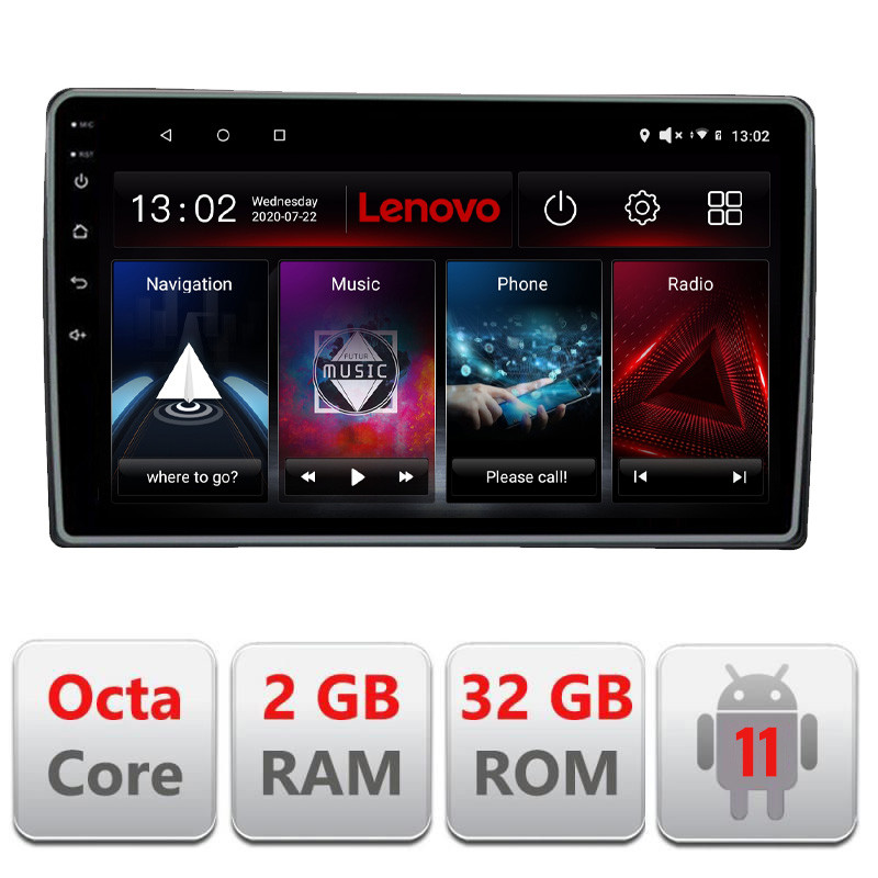 17238.jpg Navigatie dedicata Nissan X-Trail 2004-2007 Lenovo Octa Core cu Android Radio Bluetooth Internet GPS WIFI DSP 2+32 GB 4G kit-x - imagine 1