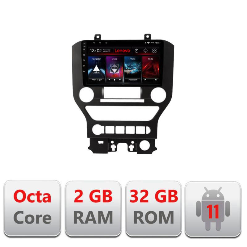 17750.jpg Navigatie dedicata Ford Mustang 2015-2020 D-MUSTANG-NAVI Lenovo Octa Core cu Android Radio Bluetooth Internet GPS WIFI DSP 2+32 - imagine 1
