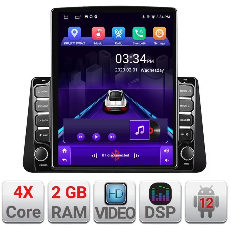 18295.jpg Navigatie dedicata Nissan Micra 2014-2019 ecran tip TESLA 9.7" cu Android Radio Bluetooth Internet GPS WIFI 2+32 DSP Quad Core - imagine 1