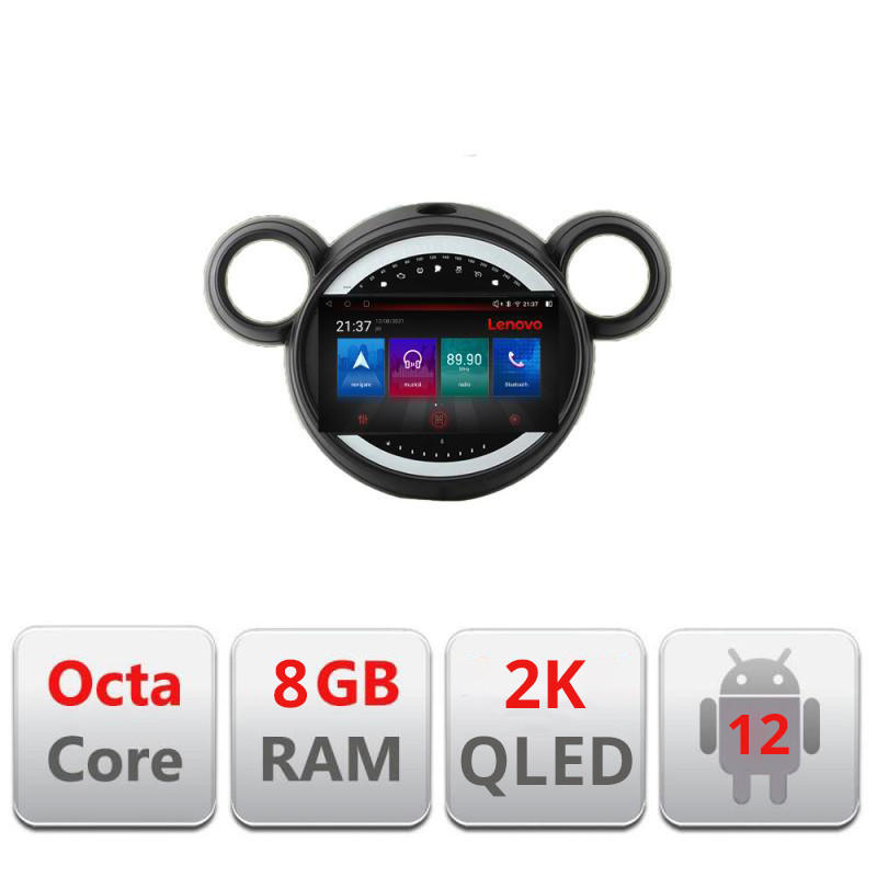 18951.jpg Navigatie dedicata Mini 2011-2015 cu sistem CIC Octa Core Android Radio Bluetooth GPS WIFI/4G DSP LENOVO 2K 8+128GB 360 Toslink - imagine 1