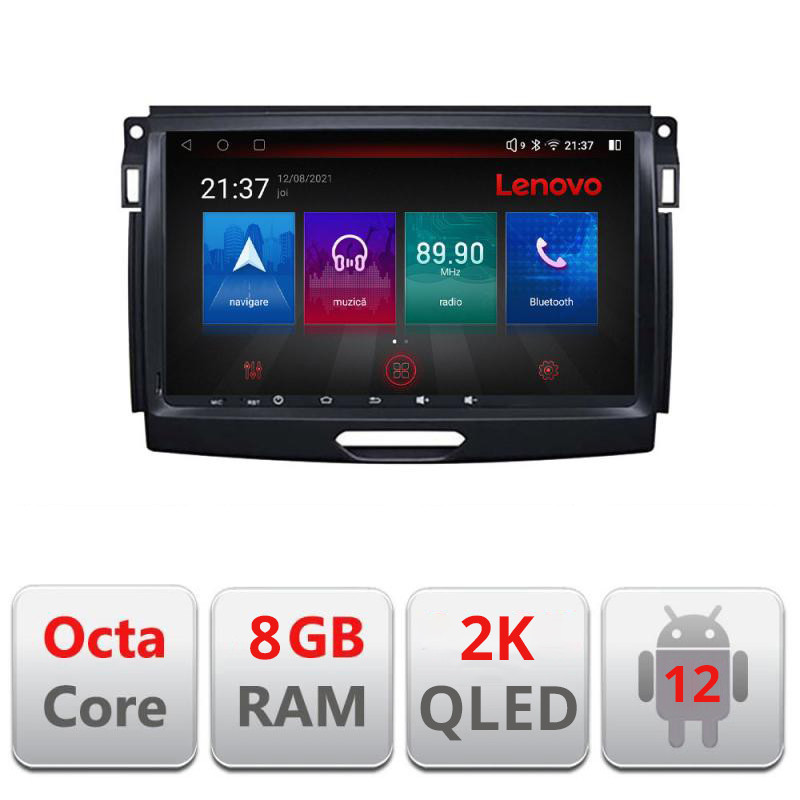 19458.jpg Navigatie dedicata Ford Ranger 2015-2019 M-574 Octa Core Android Radio Bluetooth GPS WIFI/4G DSP LENOVO 2K 8+128GB 360 Toslink - imagine 1