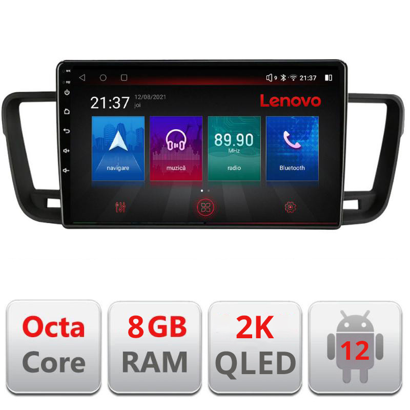 19462.jpg Navigatie dedicata Peugeot 508 M-5637 Octa Core Android Radio Bluetooth GPS WIFI/4G DSP LENOVO 2K 8+128GB 360 Toslink - imagine 1