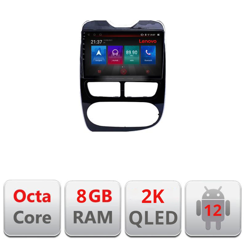 19532.jpg Navigatie dedicata Renault Clio 4 V1 M-467 Octa Core Android Radio Bluetooth GPS WIFI/4G DSP LENOVO 2K 8+128GB 360 Toslink - imagine 1