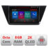 Navigatie dedicata Volkswagen Touran 2016- M-3144 Octa Core Android Radio Bluetooth GPS WIFI/4G DSP LENOVO 2K 8+128GB 360 Tosli