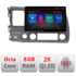 Navigatie dedicata Honda Civic 2005-2011 M-044 Octa Core Android Radio Bluetooth GPS WIFI/4G DSP LENOVO 2K 8+128GB 360 Toslink