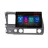 Navigatie dedicata Honda Civic 2005-2011 M-044 Octa Core Android Radio Bluetooth GPS WIFI/4G DSP LENOVO 2K 8+128GB 360 Toslink - imagine 2