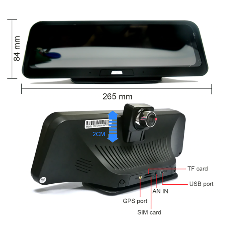 20060.png Camera DVR inregistrare trafi cu monitor de bord de 10" Android gps touchscreen wifi 4G camera spate - imagine 1