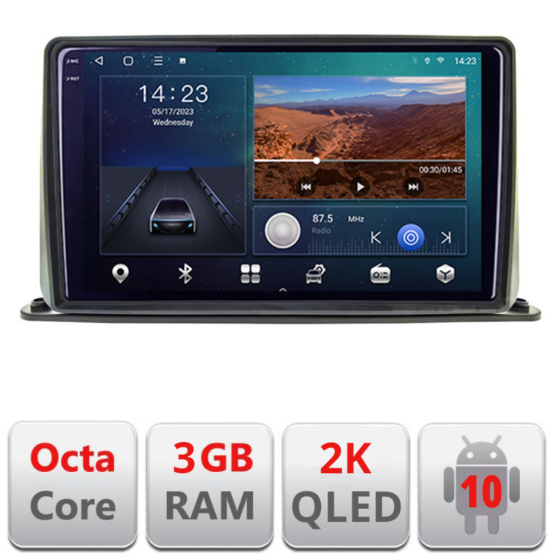 24184.jpg B-2din-1 Navigatie dedicata universala 2din-1 Android Ecran 2K QLED octa core 3+32 carplay android auto KIT-2din-1+EDT-E309V3-2 - imagine 1