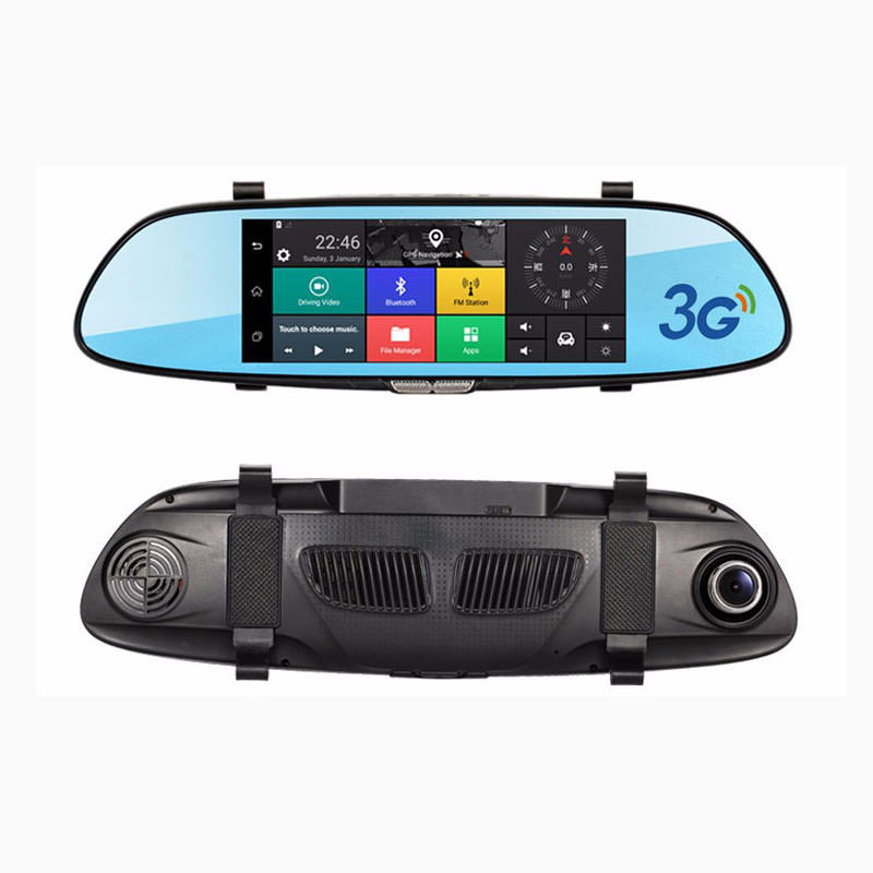 2444.jpg Edotec EDT-FSC08 Oglinda cu monitor, camera DVR HD, camera spate, Android GPS internet - imagine 1