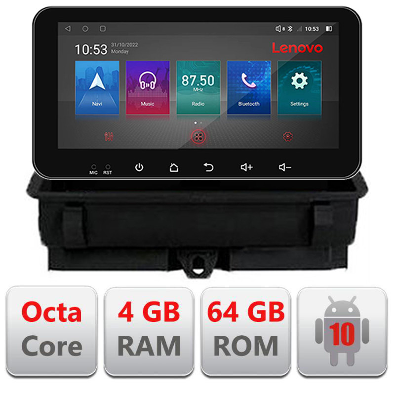 24744.jpg Navigatie dedicata Audi Q3 2011-2018 Android radio gps internet Lenovo Octa Core 4+64GB LTE ecran de 10.33' wide KIT-q3+EDT-E511-PRO - imagine 1