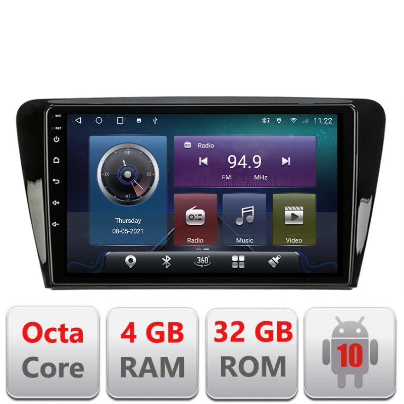 24760.jpg Navigatie dedicata Skoda Rapid Seat Toledo 2013+ Android radio gps internet Octa core 4+32 Kit-rapid+EDT-E409 - imagine 1