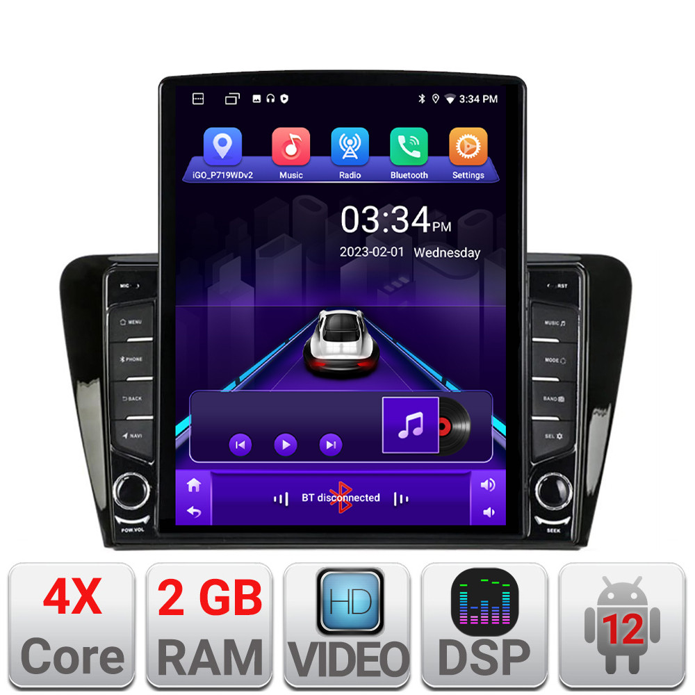 24770.jpg Navigatie dedicata Skoda Rapid Seat Toledo 2013+ Android radio gps internet quad core 2+32 ecran vertical 9.7" Kit-rapid+EDT-E708 - imagine 1