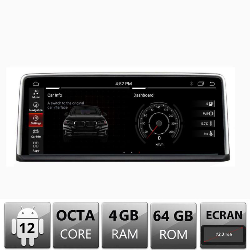 24966.jpg Navigatie dedicata BMW X5 X6 F15 F16 2016-2019 cu ecran EVO Android ecran 12.3" 4+64 4G BT - imagine 1
