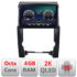 Navigatie dedicata KIA SORENTO 2009-2012  Manual Android Octa Core Ecran 2K QLED GPS  4G 4+32GB 360 KIT-041+EDT-E410-2K