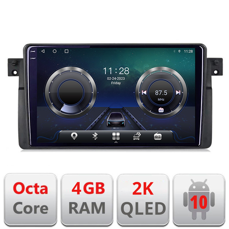25076.jpg Navigatie dedicata BMW Seria 3 E46 C-052 Android Octa Core Ecran 2K QLED GPS 4G 4+32GB 360 KIT-052+EDT-E409-2K - imagine 1