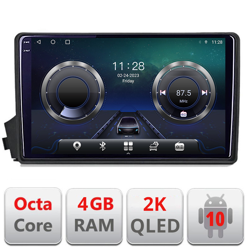 25260.jpg Navigatie dedicata Ssangyong Kyron Actyon C-158 Android Octa Core Ecran 2K QLED GPS 4G 4+32GB 360 KIT-158+EDT-E409-2K - imagine 1