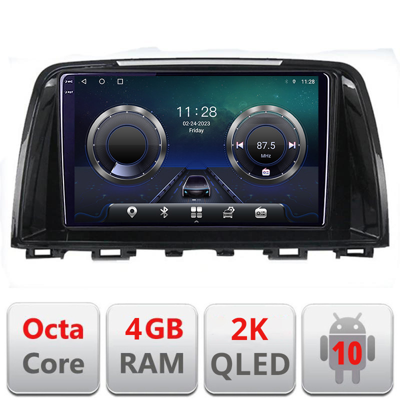 25344.jpg Navigatie dedicata Mazda 6 2013-2017 C-223 Android Octa Core Ecran 2K QLED GPS 4G 4+32GB 360 KIT-223+EDT-E409-2K - imagine 1