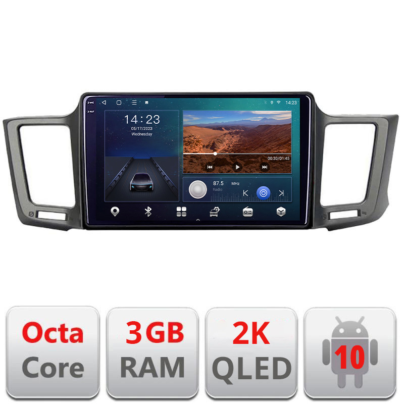 25370.jpg Navigatie dedicata Toyota RAV4 B-247 Android Ecran 2K QLED octa core 3+32 carplay android auto KIT-247+EDT-E309V3-2K - imagine 1