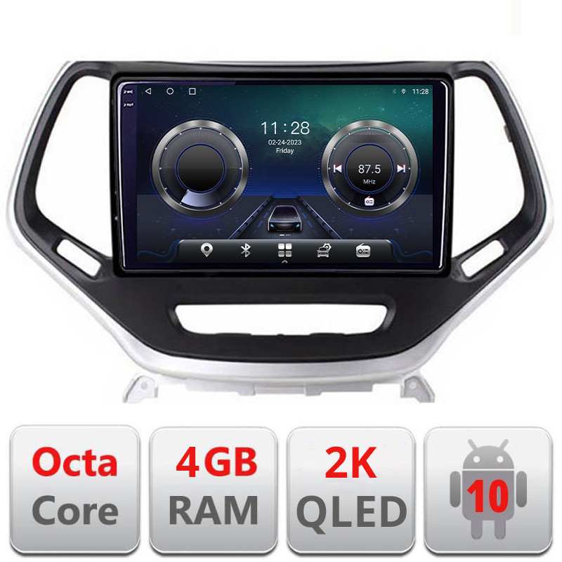 25376.jpg Navigatie dedicata JEEP CHEROKEE 2014-2019 Manual C-248 Android Octa Core Ecran 2K QLED GPS 4G 4+32GB 360 KIT-248+EDT-E410-2K - imagine 1