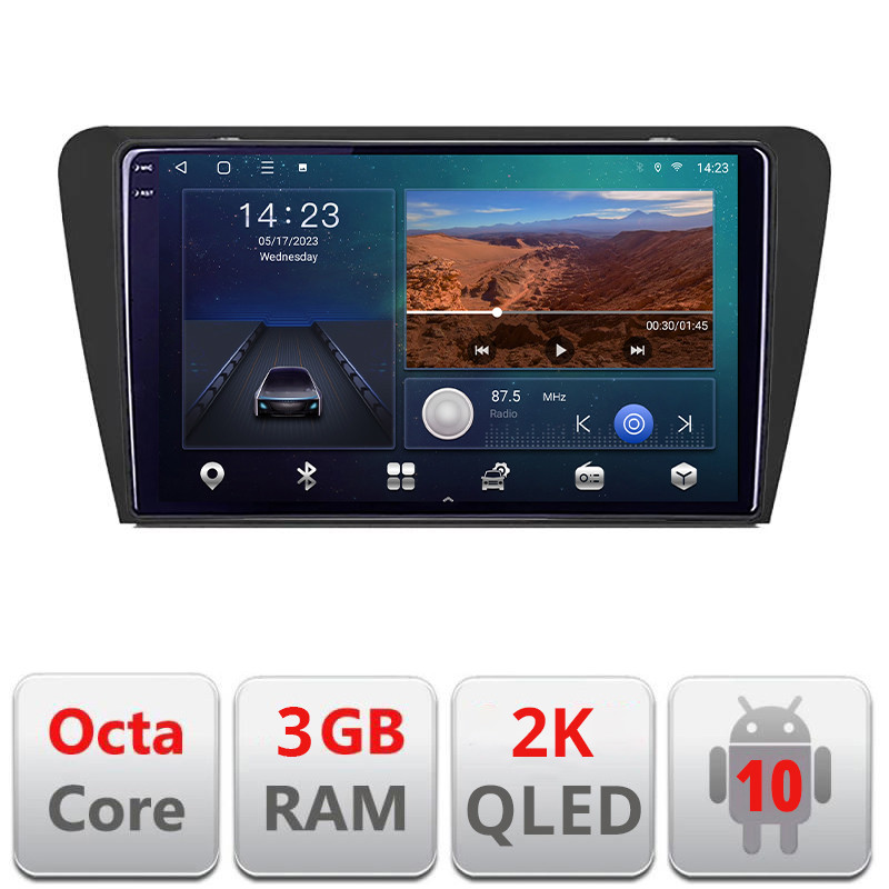 25402.jpg Navigatie dedicata Skoda Octavia 3 B-279 Android Ecran 2K QLED octa core 3+32 carplay android auto KIT-279+EDT-E310V3-2K - imagine 1