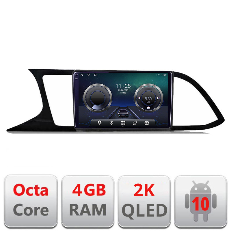 25412.jpg Navigatie dedicata Seat Leon MIB C-306 Android Octa Core Ecran 2K QLED GPS 4G 4+32GB 360 KIT-306+EDT-E409-2K - imagine 1