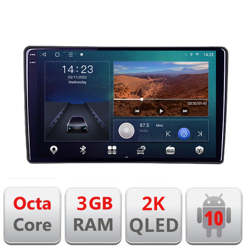 25414.jpg Navigatie dedicata Peugeot 307 B-307 Android Ecran 2K QLED octa core 3+32 carplay android auto KIT-307+EDT-E309V3-2K - imagine 1