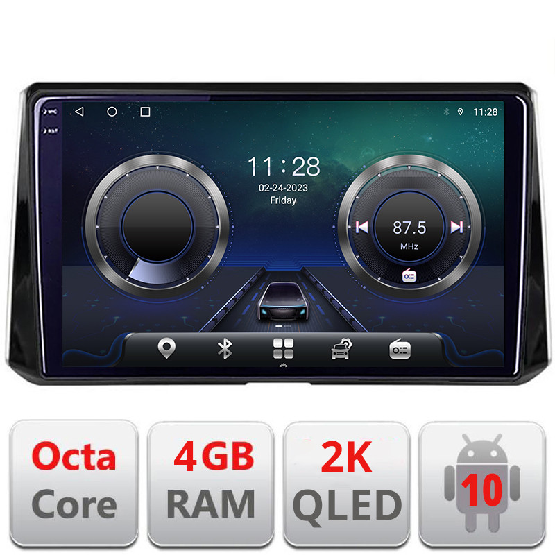 25480.jpg Navigatie dedicata Toyota Auris 2018- C-388 Android Octa Core Ecran 2K QLED GPS 4G 4+32GB 360 KIT-388+EDT-E410-2K - imagine 1