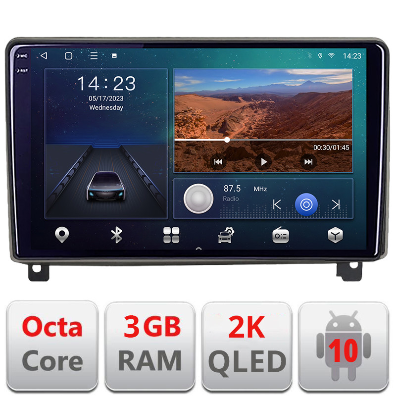 25486.jpg Navigatie dedicata Peugeot 407 2004-2011 Android Ecran 2K QLED octa core 3+32 carplay android auto KIT-407+EDT-E309V3-2K - imagine 1